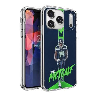 Imagem de FENYIKEKE Compatível com iPhone 17 Pro Max, capa transparente de TPU macio à prova de choque com proteção total elegante (Seattle-Metcalf