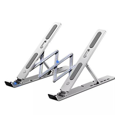 Imagem de Suporte de resfriamento portátil para laptop de 11 a 17,3 polegadas, suporte de liga de alumínio, elevador ajustável, radiador de computador de escritório (cor: A, tamanho: 21 * 25 * 16,5 cm) (A 21