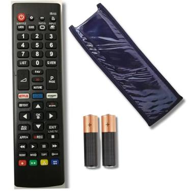 Imagem de Controle Remoto Universal Compatível Com Modelos LG Smart LED LCD 4k 3D Plasma Com Teclas Netflix Prime Akb75055701 Com Pilhas E Capa