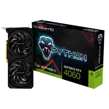 Imagem de Placa De Video Gainward GeForce RTX 4060 Python II, 8GB, GDDR6, 128-bit
