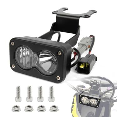 Imagem de Kit de atualização do farol da motocicleta PSLER - com chicote adaptador e suporte, para Talaria Sting R MX4 X3, Suron Segway X260 Ebike Light, 3 polegadas, luz branca