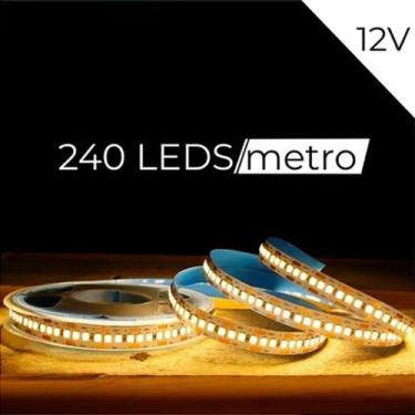 Imagem de Kit 10 rolos de fita led 12v 4000k 240leds/metro - 50 metros - CbC, 40