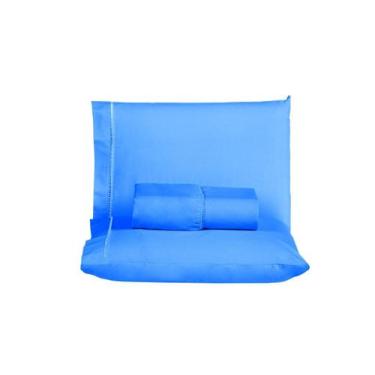 Imagem de Jogo de Lençol 3 pçs Ponto Palito Queen Percal 200 Fios 100% Algodão -