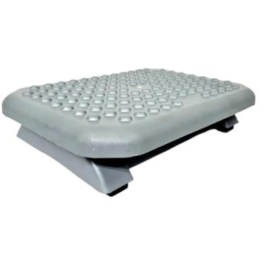 Imagem de Apoio Pés, Apoio Ergonômico para Pés Inclinável com Função de Massagem Ajustável Confortável(Cinza)