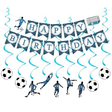Imagem de Faixa de Feliz Aniversário Futebol Decorações de Festa de Aniversário