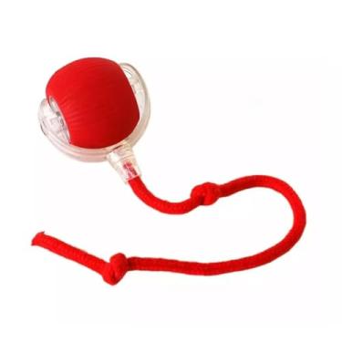 Imagem de Bola Brinquedos De Rolamento Automático Cauda Do Falso Recarregável Bola Inteligente Gato Interativo(Vermelho)