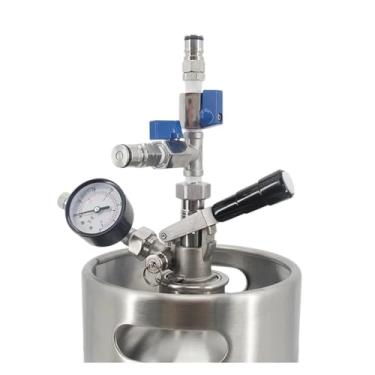 Imagem de Fabricação caseira de cerveja Ball Lock Conical to Commercial Keg Pressure Transfer Kit Oxygen Free Closed Pressure Transferring Beer From Fermenter to a Keg Acessórios para vinho(S Coupler)