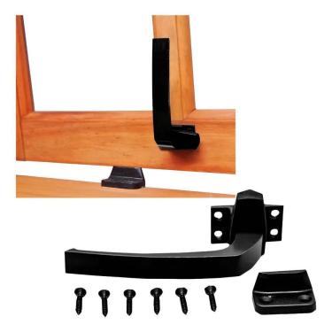 Imagem de Fecho Alavanca Janela Basculante De Madeira Maxim Ar Preto