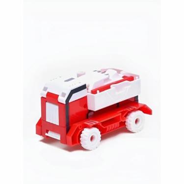 Imagem de Robô Número Educativo, Brinquedo de Montar em ABS, Colorido, 10cm x 9cm, para Crianças Acima de 3 Anos, Desenvolvimento Motor e Raciocínio Lógico