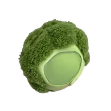 Imagem de MotiveTech Touca de Boneca em Formato de Brócolis, Fantasia de Boneca, Macia, Leve E Versátil, Acessório Criativo para Mochila, Bolsa E Mala, 10 Cm de Altura.