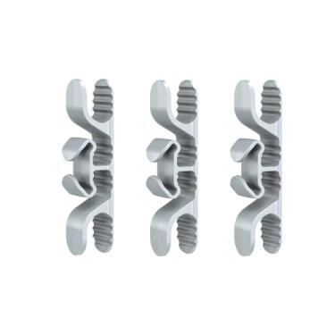 Imagem de Organizador de cabos de 3 peças para eletrodomésticos, envoltório de cabo de cozinha atualizado, suporte de cabo (cinza)