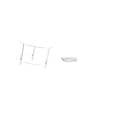 Imagem de Fenteer Organizador de Mesa de Cabeceira em Acrílico, Mesa de Penteadeira Compacta para Sala de Estar, Quarto, Banheiro, Escritório E Casa, Fácil de Montar, B