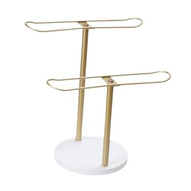 Imagem de UGPLM Organizador de Tiara e Colares - Expositor de Joias e Elegante para Decoração de Casa. Ideal para Brincos Colares Femininos, 2 Camadas