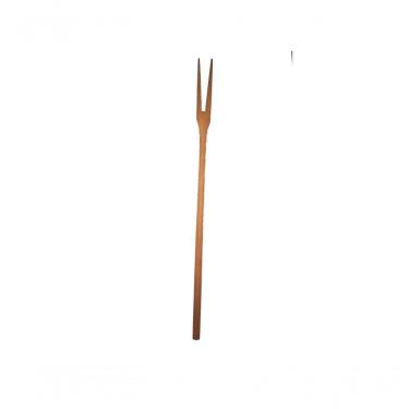 Imagem de Kit 50 Peças Garfo Petisco Grande De Pau Madeira 22 Cm.