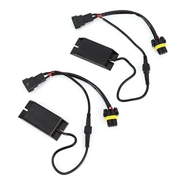 Imagem de PAR DECODIFICADOR DE RESISTÊNCIA DIVIDIDA DE LUZ DE CARRO 9006 TOMADA DE ALTA POTÊNCIA BAIXO CALOR DE TRABALHO DC 12V PARA FARÓIS DE NEVOEIRO