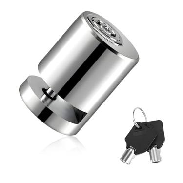 Imagem de MUQIDA Trava de freio a disco de motocicleta, trava de disco de segurança antifurto com duas chaves, cadeado de freio de liga de aço resistente para scooter elétrica MTB, discos de roda