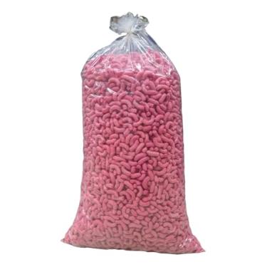 Imagem de Biopack Flocos Proteção 83 Litros Biodegradável Rosa tipo isopor para Proteção Preenchimento Embalagem