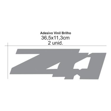 Imagem de Par De Adesivos Chevrolet Z71 S10 Vermelho E Preto Lateral Vermelho