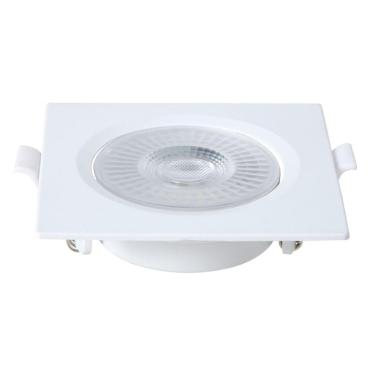 Imagem de Spot Led Embutir Quadrado 8w Branco - Blumenau Iluminação 4100k Luz Neutra