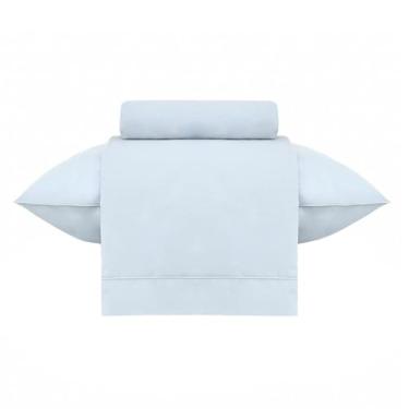 Imagem de Jogo de Cama Solteiro 200 fios Buddemeyer Gran Percalle Classic Azul