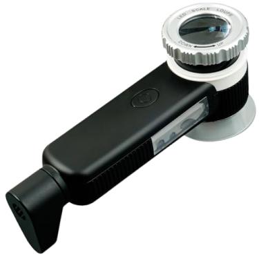 Imagem de Lupa portátil portátil 60X, lupa de joias com luz de LED, recarregável por USB para carimbos e jade