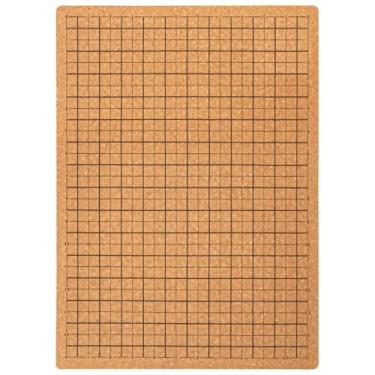 Imagem de Placa de macramê de 40,6 x 30,48 cm com grade, cortiça para nós e artesanato de miçangas DIY