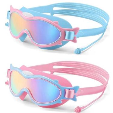Imagem de Kit 2 Óculos de Natação Infantil com Protetor de Ouvido Kit Menino Men
