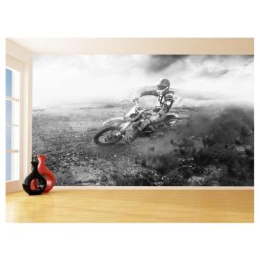 Imagem de Papel De Parede 3D Moto Cross Trilha Terra Mx 3,5M Bkm44 - Você Decora