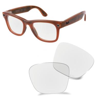 Imagem de AOZAN Lentes de substituição ANSI Z87.1 compatíveis com óculos Ray-Ban Meta Wayfarer (Gen 2) RW4012 53 mm AI Glasses, Alta definição transparente, (Gen 2) RW4012 53mm