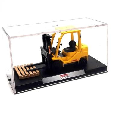 Imagem de Emporio Di Cose Empilhadeira em Miniatura com Vitrine, Amarelo, Modelo Colecionável com Paletes