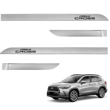 Imagem de Jogo de Friso Lateral Corolla Cross 2021 A 2026 Prata Lua nova