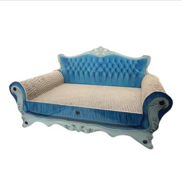 Imagem de Fenteer Scratch Pad Scratcher sofá móveis de cama protetor Sofá versátil gato de arranhão gato scratcher para brincar de exercício, Comprimento de 56 Cm