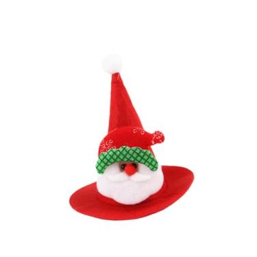 Imagem de Dualoai Chapéu de Papai Noel para Animais de Estimação, Chapéu de Papai Noel para Cães, Roupa para Animais de Estimação, Acessório de Cabeça Decorativo Leve, Style a