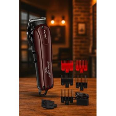 Imagem de Máquina de Cortar Cabelo Kemei 2600 Profissional Recarregável para Bar