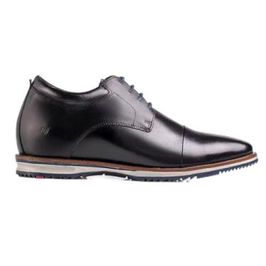 Imagem de Sapato Inglês Masculino Rafarillo Palmilha De Elevação Couro Preto 41