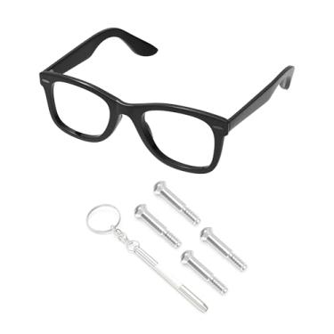 Imagem de PapaViva 2 pares de parafusos de substituição e chave de fenda para óculos de sol Ray-Ban RB2140/RB4340/RB2168/RB4168/RB4169/RB4195/RB4152/RB5022/RX5121/RX5227 - Prata