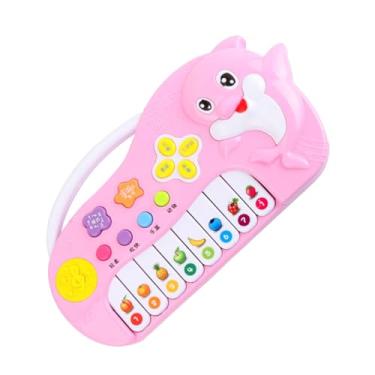 Imagem de Generic Brinquedo de Piano para Crianças, Padrão Animal, Volume, Brinquedo Musical Educacional Ajustável, Teclado de Gravação Multifuncional para Crianças (Rosa)