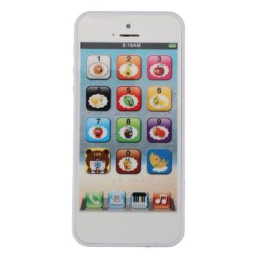 Imagem de Ymiko Smartphone de Brinquedo para Crianças Aprendendo Com Tela Sensível Ao Toque, Reprodutor de Música e Luzes LED Coloridas, Telefone Interativo Com 8 Modos de Diversão para Crianças, Carregamento