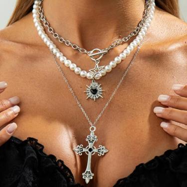 Imagem de Colar de pérolas para mulheres e homens, conjunto de colar de pérolas delicadas, joias de ouro, colar longo, presentes para mulheres, presentes de amizade, presentes para mulheres, dia dos namorados