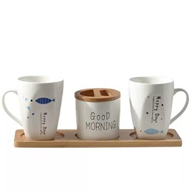 Imagem de YYBOES Conjunto de copos de enxaguante bucal de cerâmica copo de lavagem para casal copo de cilindro de dente doméstico copo de escova de dentes