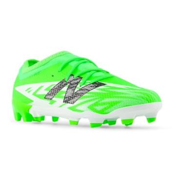 Imagem de New Balance Tênis de futebol infantil Furon Team Fg V8, Verde pixel/preto/prata, 19