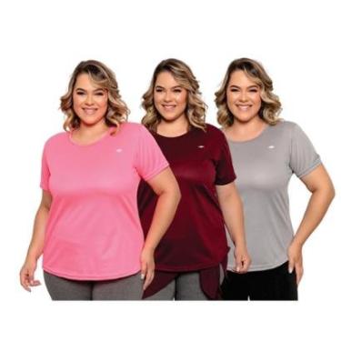 Imagem de Kit 3 Camisetas Better Together Plus Size Fitness Dry Feminina-Feminino