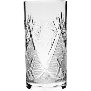 Imagem de HOMEHUT Neman Glassworks Copo de chá de cristal de corte russo para bebidas quentes/frias (325 ml), serve para suporte de vidro de metal Podstakannik, URSS soviética vintage (1)