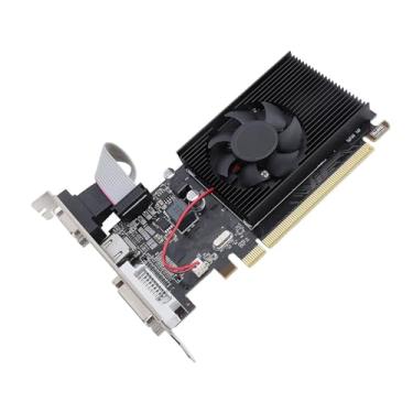Imagem de VBESTLIFE Placa Gráfica R5 230 2GB, GPU GDDR3 64Bit, Placa de Vídeo para Jogos PCIE 1.1 X16 de 625/1066 MHz, Placa Gráfica para Computador de Mesa