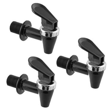 Imagem de Kit 20 Torneirinhas Torneira Curta Preta com Detalhe Cromado para Galões Garrafas Suqueira