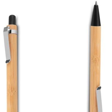 Imagem de Caneta Esferográfica de Metal com Ponta Touch, Corpo Emborrachado, Escrita Azul, Ponta Média 1.0mm, Cilíndrica, Moderna, 25g (Kit 2 Preto;)