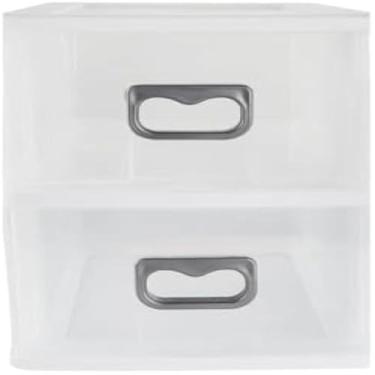 Imagem de Mini Gaveteiro Branco com Gavetas Transparentes