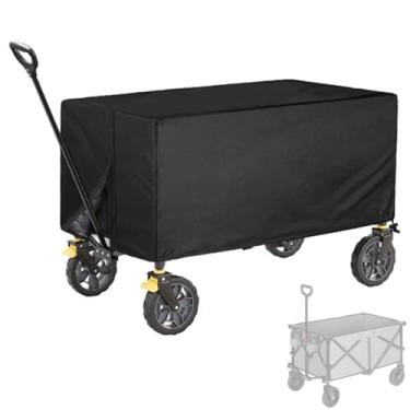 Imagem de Capa protetora para carrinho de vagão ao ar livre (apenas capa), acessórios organizadores dobráveis à prova de poeira, à prova d'água, 89 cm C x 50 cm L x 45 cm A