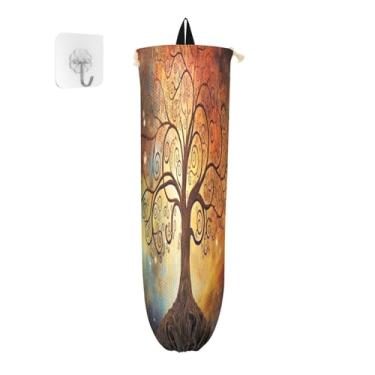 Imagem de Tree in a Space Dispensador de plástico para sacolas de compras, suportes de saco de plástico, suporte de saco de plástico para armário