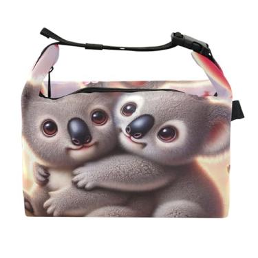 Imagem de TSENQUE Lancheira personalizada com árvore de coala, para trabalho, feminina, isolada, portátil, personalizada, lancheira para trabalho